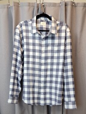 7 Diamonds Sparrow Flannel Plaid Button Up Shirt Size XL